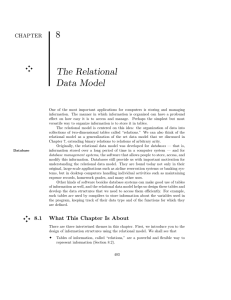 8 The Relational Data Model CHAPTER