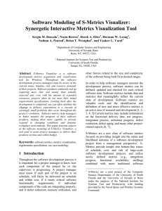 Software Modeling of S-Metrics Visualizer: Synergetic Interactive Metrics Visualization Tool