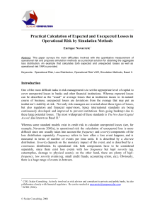 Practical Calculation of Expected and Unexpected Losses in Enrique Navarrete