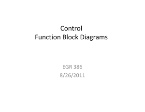Control Function Block Diagrams EGR 386 8/26/2011