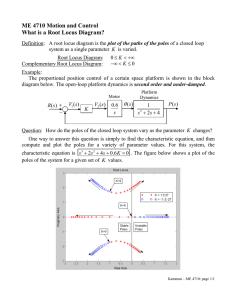 ME 4710 Motion and Control What is a Root Locus Diagram?