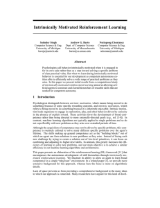 Intrinsically Motivated Reinforcement Learning