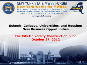 Schools, Colleges, Universities, and Housing: New Business Opportunities