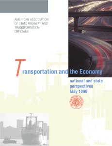 T ransportation and the Economy national and state perspectives