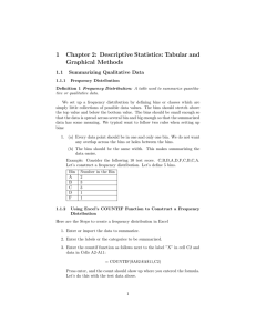 1 Chapter 2: Descriptive Statistics: Tabular and Graphical Methods 1.1