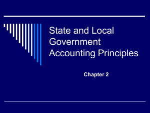 State and Local Government Accounting Principles Chapter 2