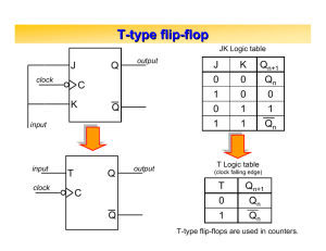T - type flip flop