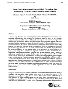 X-ray  Elastic  Constants  of  Sintered ... Containing  Titanium  Nitride  : Comparison  of...