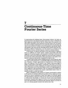 7 Continuous-Time Fourier Series