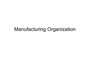 Manufacturing Organization