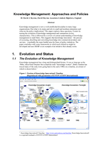 Knowledge Management: Approaches and Policies