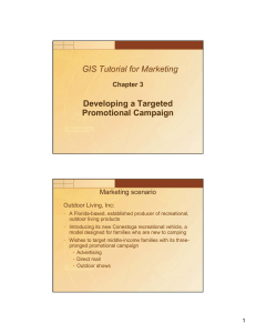 Developing a Targeted Promotional Campaign GIS Tutorial for Marketing Chapter 3