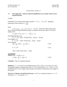 Lecture Notes, Lecture 4, 5 demand function