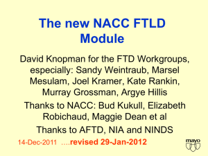 The new NACC FTLD Module