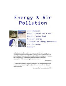 Energy &amp; Air Pollution