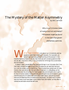 The Mystery of the Matter Asymmetry