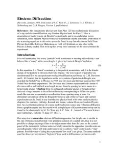Electron	Diffraction