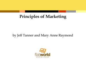 Principles of Marketing by Jeff Tanner and Mary Anne Raymond