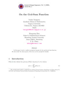 On the Gcd-Sum Function