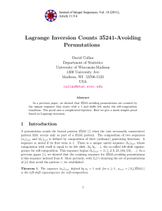 Lagrange Inversion Counts 35241-Avoiding Permutations