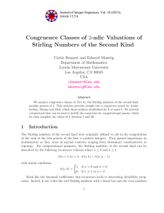 Congruence Classes of 2-adic Valuations of