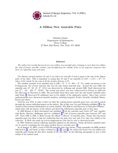 A Million New Amicable Pairs Article 01.2.6 Mariano Garcia