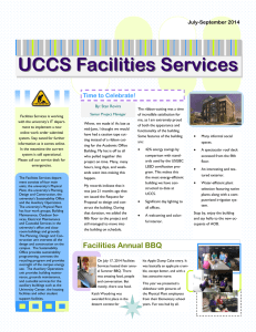 UCCS Facilities Services Time to Celebrate!