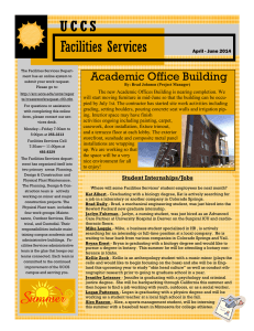 Facilities Services U C C S Academic Office Building April - June 2014