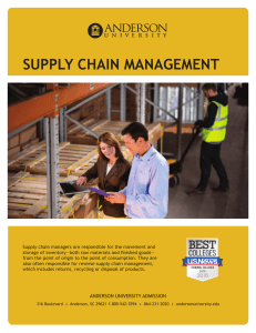 Supply Chain ManageMent