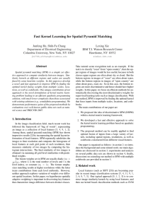 Fast Kernel Learning for Spatial Pyramid Matching