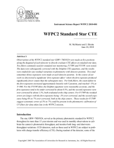 WFPC2 Standard Star CTE