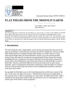 FLAT FIELDS FROM THE MOONLIT EARTH  Instrument Science Report WFPC2 2008-01 ABSTRACT