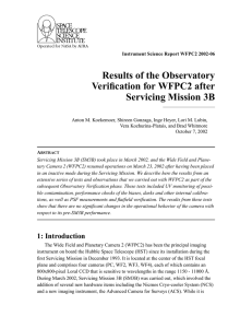 Results of the Observatory Verification for WFPC2 after Servicing Mission 3B