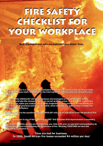 Fire safety checklist for your workplace