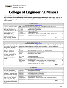 College of Engineering Minors