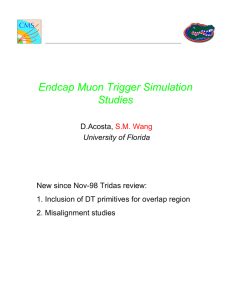 Endcap Muon Trigger Simulation Studies