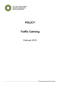 POLICY Traffic Calming February 2015