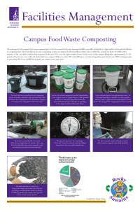 Facilities Management Campus Food Waste Composting