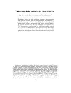 A Macroeconomic Model with a Financial Sector