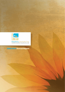 2009/2010  Annual Report KCT_ANNUAL_REPORT LATEST.indd   1
