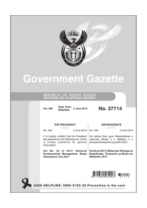Government Gazette No. 37714