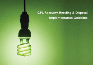 CFL Recovery, Recyling &amp; Disposal Implementation Guideline