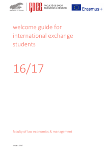 16/17  welcome guide for international exchange