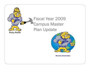 Fiscal Year 2009 Campus Master Plan Update