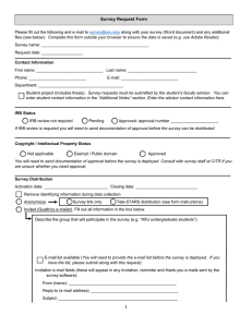 Survey Request Form
