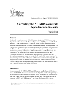 Correcting the NICMOS count-rate dependent non-linearity
