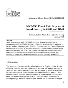 NICMOS Count Rate Dependent Non-Linearity in G096 and G141