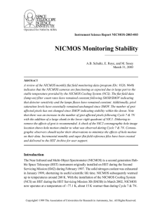 NICMOS Monitoring Stability