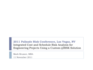 2011 Palisade Risk Conference, Las Vegas, NV