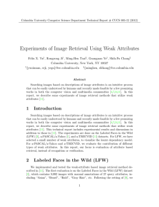 Experiments of Image Retrieval Using Weak Attributes